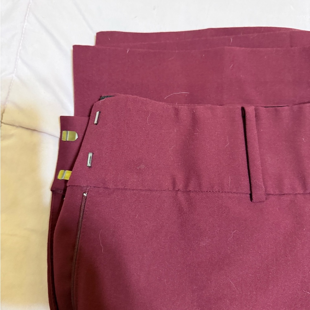 Lane Bryant Deep Red Trousers